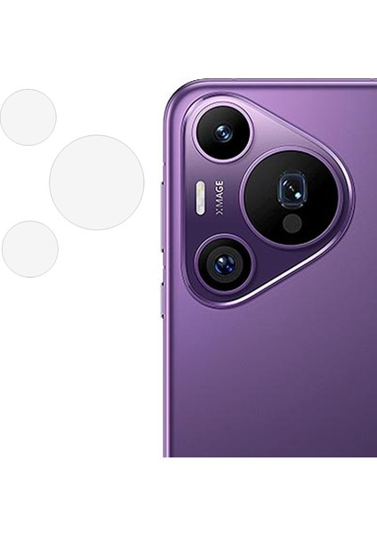 Huawei Pura 70 Pro / 70 Pro Plus Kamera Lens Koruyucu Temperli Cam Şeffaf Lens Filmi (Yurt Dışından)