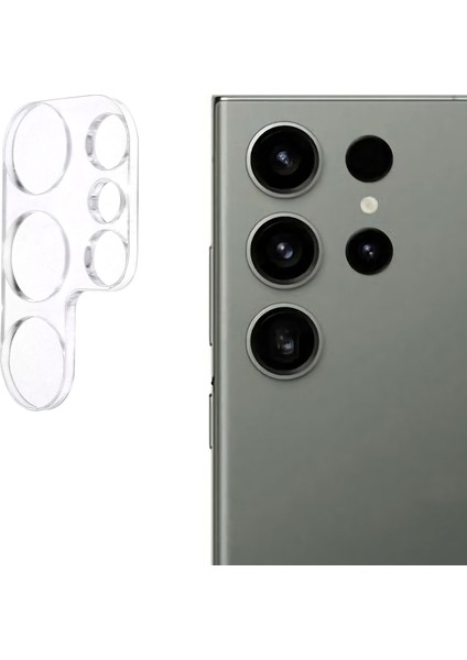 Samsung Galaxy S24 Ultra Kamera Lens Koruyucu Alüminyum Alaşımlı Parıltılı Halka Lens Filmi (Yurt Dışından)