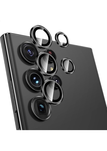 Samsung Galaxy S23 Ultra 1 Takım Kamera Lens Koruyucu Metal Halka Ar-Geliştirilmiş Lens Filmi (Yurt Dışından)