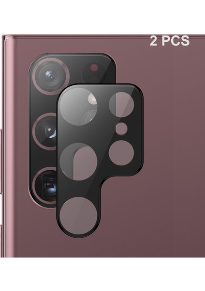 1 Takım Samsung Galaxy S23 / S23 Artı Kamera Lens Filmi Taklidi Alüminyum Alaşım + Temperli Cam Lens Koruyucu (Yurt Dışından)