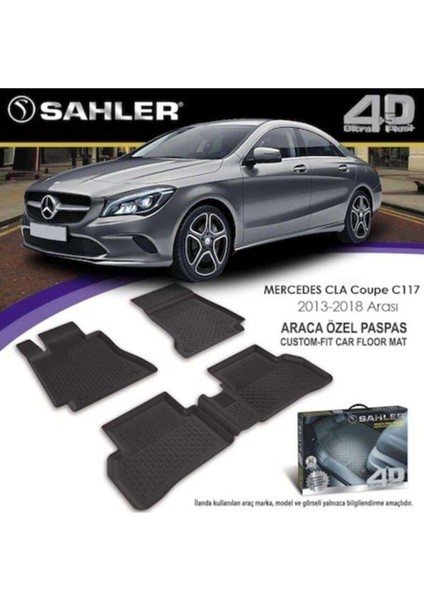 Mercedes CLA Coupe 2013-2018 Uyumlu 4.5D Premium Havuzlu Paspas- C117