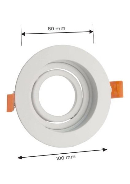 GU10 Dekoratif Yuvarlak Metal Kasa Beyaz fiyatları
