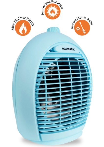 Fanlı Isıtıcı 2000 W LX-6331 Mavi fiyatları