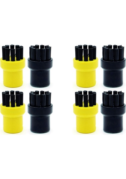 Yuvarlak Fırça Seti [8 Parça] Karcher Buharlı Temizleyici Aksesuarlarına Uygun, Karcher Için Yuvarlak Fırça, Karcher Için Derz Fırçası (Yurt Dışından)