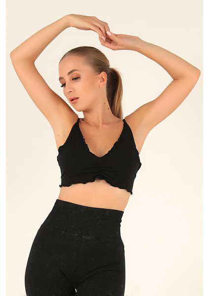 Büzgü Detay Ayarlanabilir Askılı Büstiyer