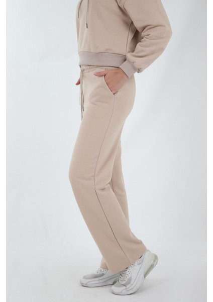 Kapşonlu-Ispanyol Paça Kadın Eşofman Takımı fiyatları