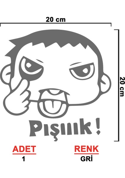 Pışık Sticker - Oto Sticker - Araba Sticker - Araç Sticker - Araba Aksesuar - Oto Aksesuar modelleri