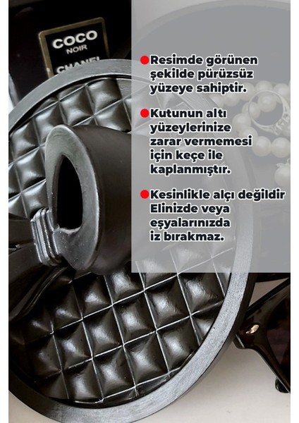 Şık siyah beton dekoratif saklama kutusu, çok amaçlı ve dayanıklı tasarım