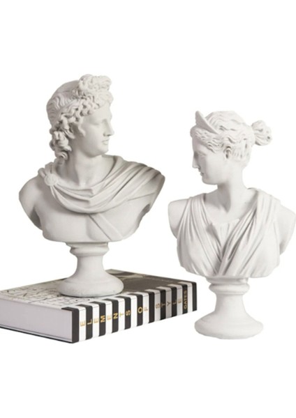Tekno Trust Afrodit ve Apollon Ikili Heykel Takım Bust