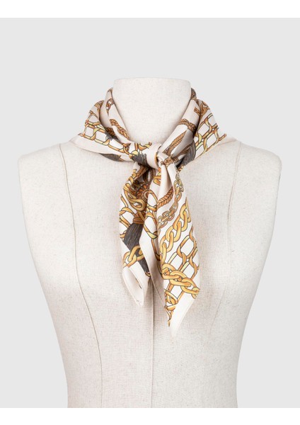 Solros Kadın Eşarp Bej Hardal Ipek Twill fiyatları