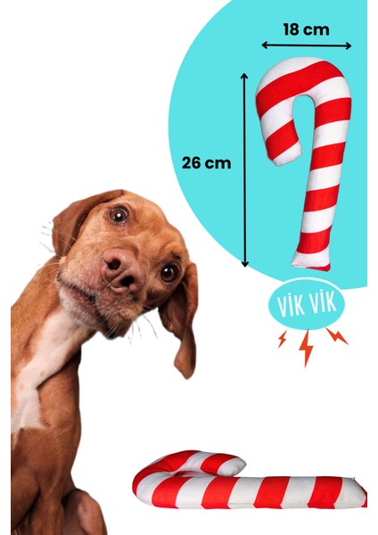 Havrika Yıllar Köpek Oyuncak Seti Hışırtılı Peluş Kurabiye, Vikvikli Peluş Şeker Köpek Oyuncakları Yılbaşı Hediyesi