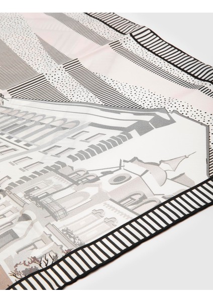 Bascuas Kadın Bandana Turuncu-Vizon Ipek Twil fiyatları