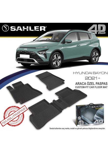 Hyundai Bayon 2021-2025 Uyumlu 4.5D Premium Havuzlu Paspas- Bayon