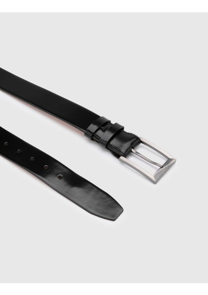 Novak Erkek Kemer Siyah Açma Deri