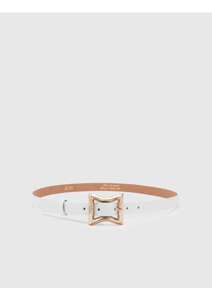 Fidelya Kadın Kemer Beyaz Deri modelleri