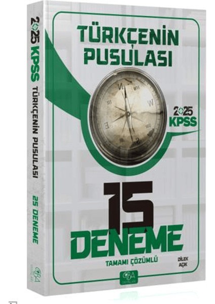 2025 Kpss Türkçenin Pusulası 15 Deneme Çözümlü