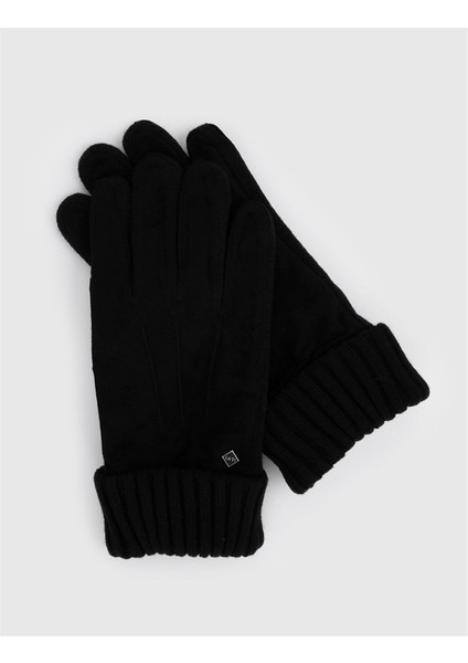 Stavanger Erkek Süet Deri Eldiven Siyah