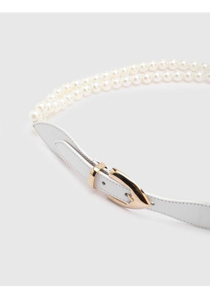 Jan Kadın Kemer Beyaz Deri fırsatları