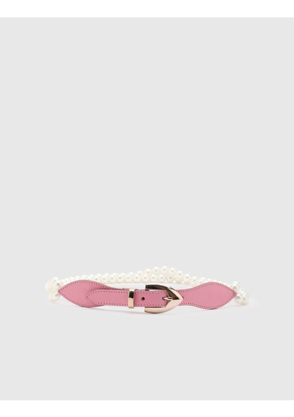 Jan Kadın Kemer Pembe Deri