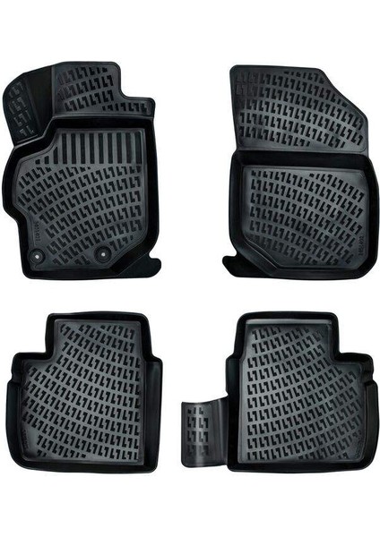 Peugeot 301 2012 Sonrası 3D Havuzlu Paspas Siyah