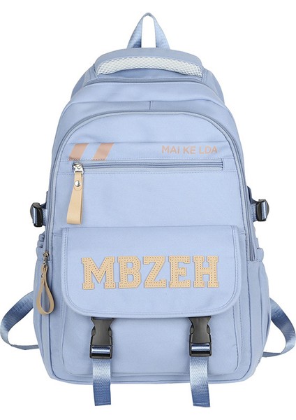 Öğrenci Sırt Çantası Basit ve Şık Orta Okul Öğrencisi Serin Okul Çantası Büyük Kapasiteli Ins Yüksek Değerli Sırt Çantası (Yurt Dışından)