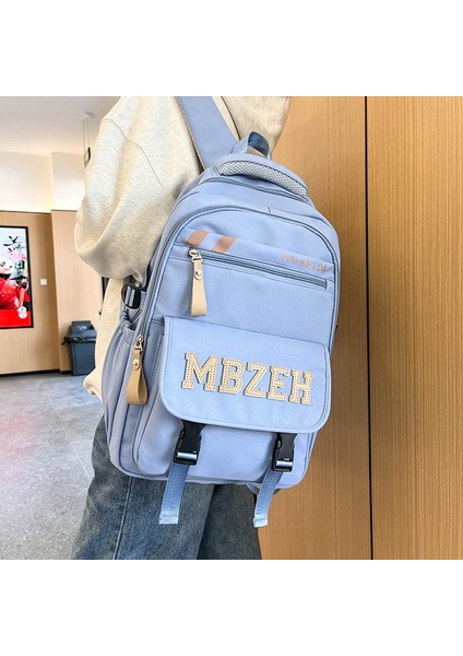 Öğrenci Sırt Çantası Basit ve Şık Orta Okul Öğrencisi Serin Okul Çantası Büyük Kapasiteli Ins Yüksek Değerli Sırt Çantası (Yurt Dışından) fiyatları