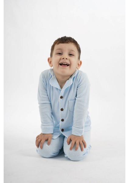 Kız Erkek Genç Çocuk Uzun Kollu Pijama Takımı