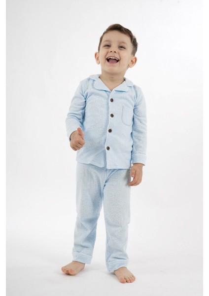 Kız Erkek Genç Çocuk Uzun Kollu Pijama Takımı