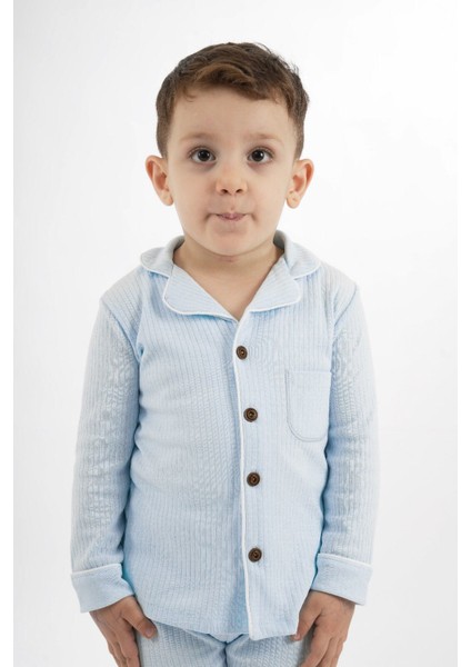 Kız Erkek Genç Çocuk Uzun Kollu Pijama Takımı