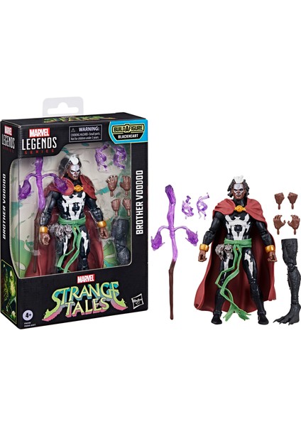 Marvel Legends Strange Tales Brother Voodoo Aksiyon Figürü (Blackheart Baf)