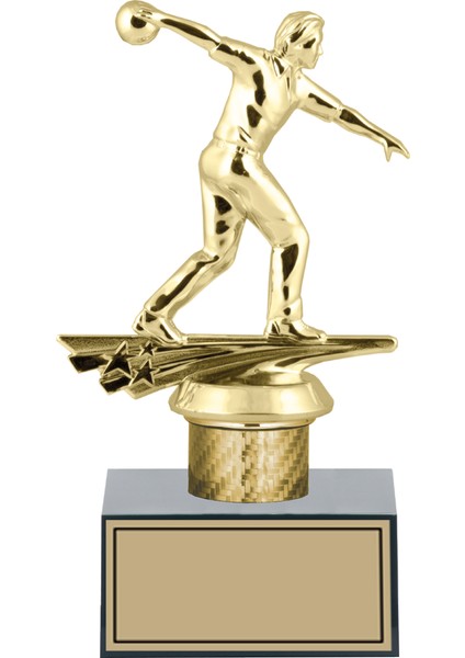 Bowling Erkek Figürlü Ödül Kupası-Okul Kupası - Hediye Kupa 20 cm FG001