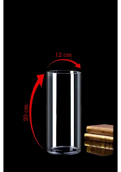 Denizli El Imalatı Silindir Cam Vazo Set 3lü (12 Çap) fiyatları