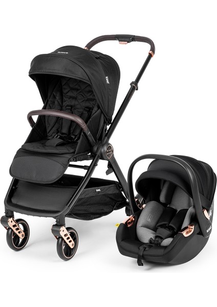 X-Go Ultimate Travel Sistem Bebek Arabası Rose Gold Siyah