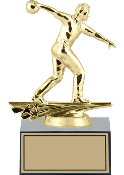 Bowling Erkek Figürlü Ödül Kupası-Okul Kupası - Hediye Kupa 17 cm FG001