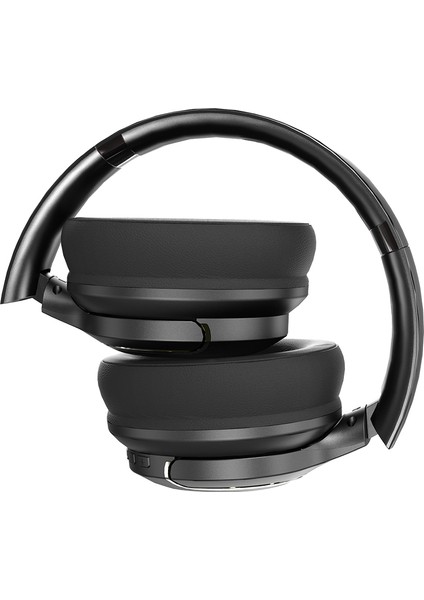 LH61 Katlanabilir Tasarımlı Tws Kulak Üstü Bluetooth Kulaklık V5.4 Siyah