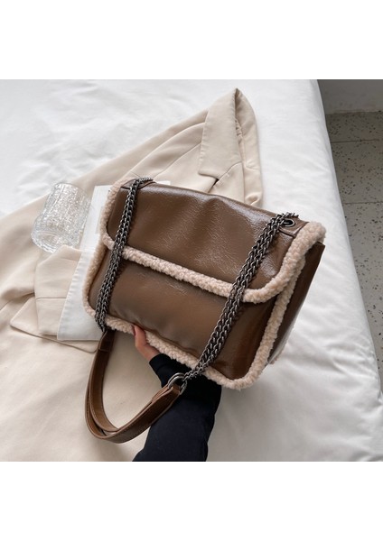 Kadın Peluş Küçük Çok Yönlü Askılı Çanta (Yurt Dışından)