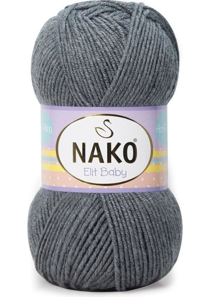 Elit Baby Koyu Gri Melanj 790 (5 Adet) Örgü Ipi