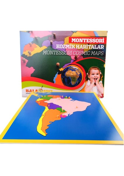 Montessori Güney Amerika Haritası Puzzle