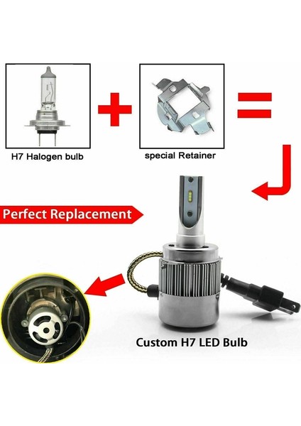 Orijinal Volkswagen H7 LED Far Ampulü 36W 4800LM 12V-32V / LAAM808 modelleri