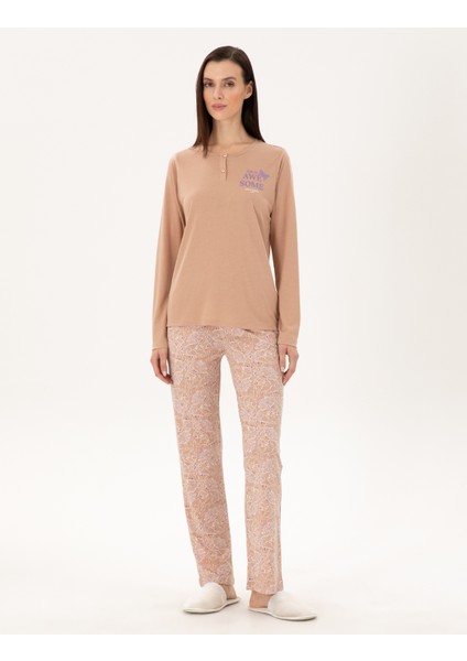 Kadın Vizon Pijama Takımı 50311259-575 fırsatları