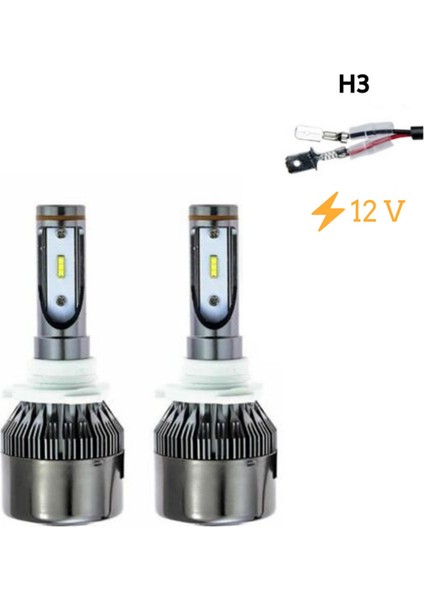 LED Far Ampulü Beyaz H3 36W 4800LM 12V LAAM801