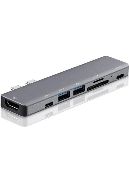 7in2 Type-C To Usb3.0 + Usb2.0 + Pd + HDMI + Sd/tf Kart Çoğaltıcı - AL4617