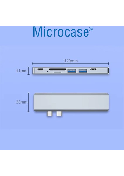 7in2 Type-C To Usb3.0 + Usb2.0 + Pd + HDMI + Sd/tf Kart Çoğaltıcı - AL4617