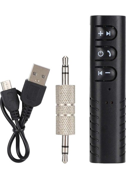 OKM_1002 Şarjlı Araç Aux Bluetooth Adaptör Müzik Çalar Aux Girişli Araç Kiti - AL4639