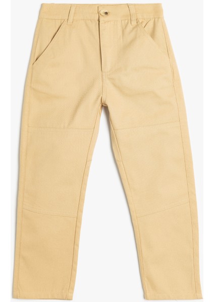 Cep Detaylı Pamuklu Pantolon