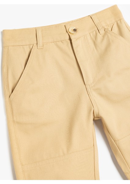 Cep Detaylı Pamuklu Pantolon modelleri