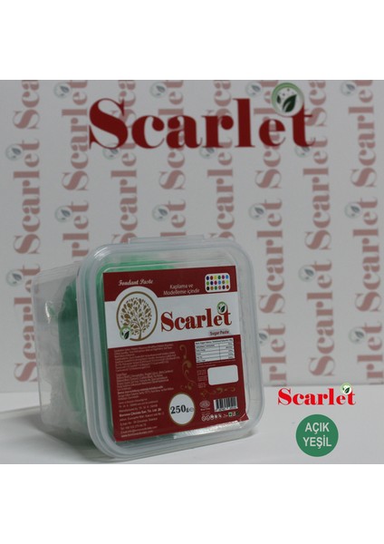 Şeker Hamuru Açık Yeşil 250 gr