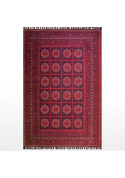 Arven 04 Kaymaz Taban Akrilik Şönil Kaymaz Taban Yıkanabilir Afgan Kilim