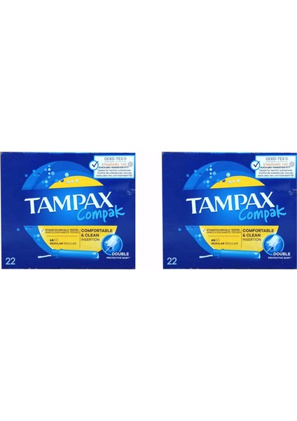 Compak Normal Tampon 22'li-2 Paket