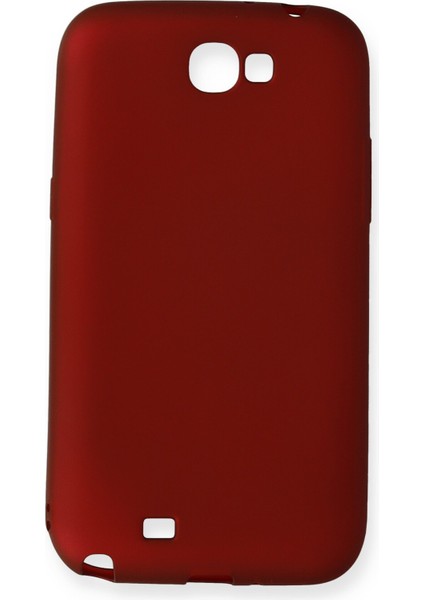 Samsung Galaxy Note 2 / N7100 Kılıf Premium Rubber Silikon - Bordo 13